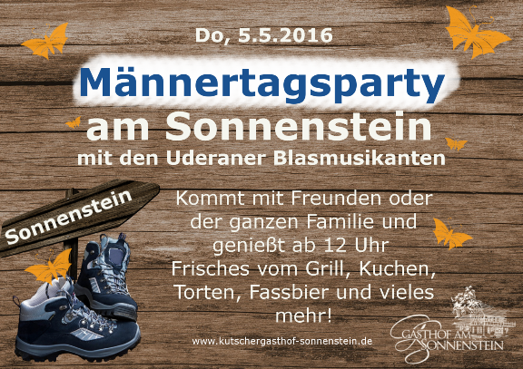 Männertag auf dem Sonnensteint